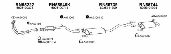  550487 Exhaust system 550487