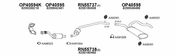  550488 Exhaust system 550488