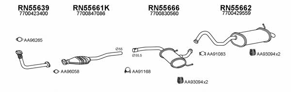  550491 Exhaust system 550491