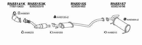  550494 Exhaust system 550494