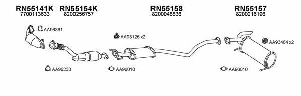  550495 Exhaust system 550495