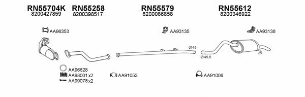  550496 Exhaust system 550496