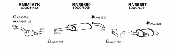  550499 Exhaust system 550499