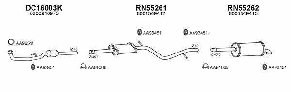  550504 Exhaust system 550504