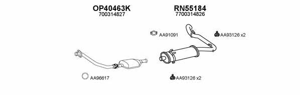  550506 Exhaust system 550506