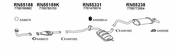 550516 Exhaust system 550516