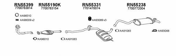  550517 Exhaust system 550517