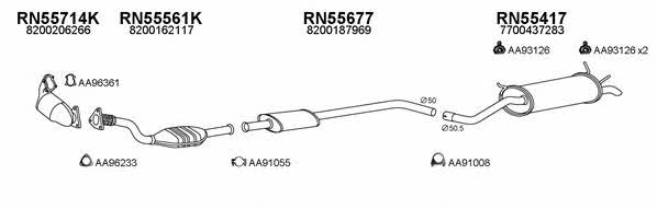  550528 Exhaust system 550528