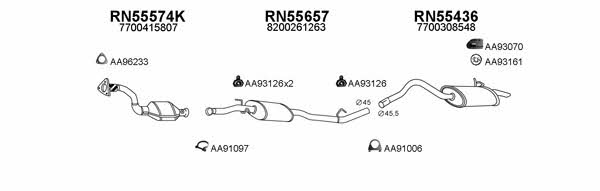  550534 Exhaust system 550534