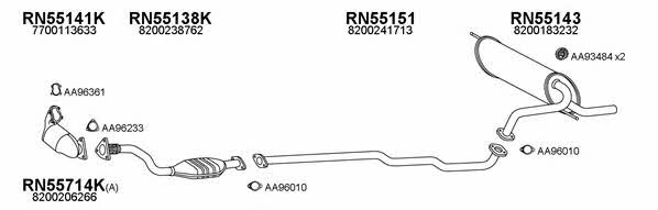  550544 Exhaust system 550544