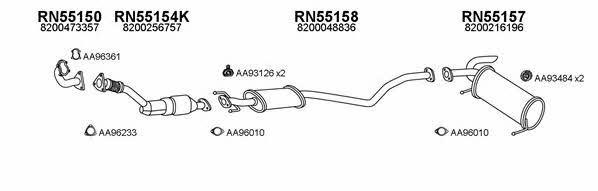  550545 Exhaust system 550545