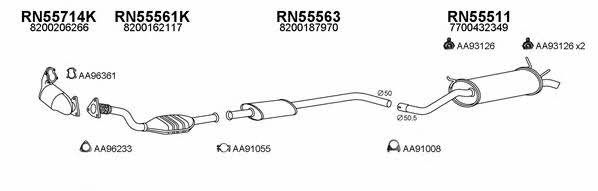  550547 Exhaust system 550547