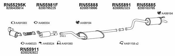  550569 Exhaust system 550569