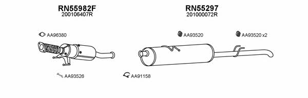 Veneporte 550574 Exhaust system 550574