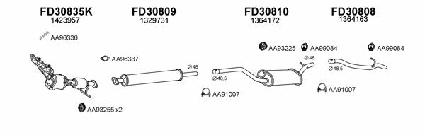  300338 Exhaust system 300338