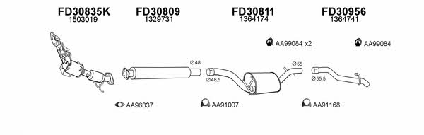  300344 Exhaust system 300344