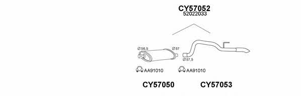  570017 Exhaust system 570017