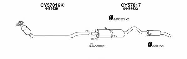  570020 Exhaust system 570020