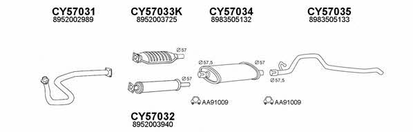  570502 Exhaust system 570502