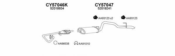  570505 Exhaust system 570505