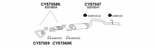 570509 Exhaust system 570509