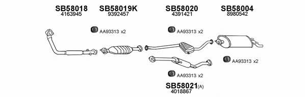  580001 Exhaust system 580001