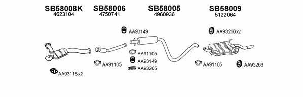 Veneporte 580013 Exhaust system 580013