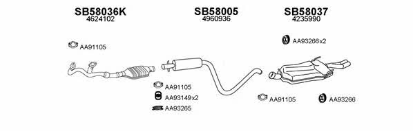  580024 Exhaust system 580024
