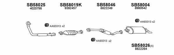  580033 Exhaust system 580033