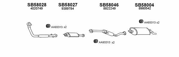  580035 Exhaust system 580035