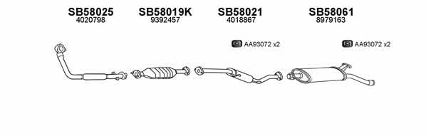  580042 Exhaust system 580042