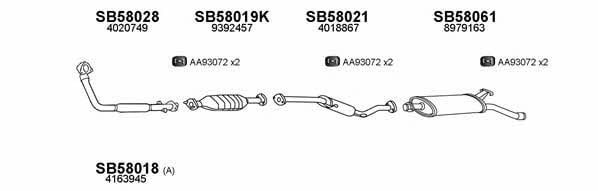  580045 Exhaust system 580045
