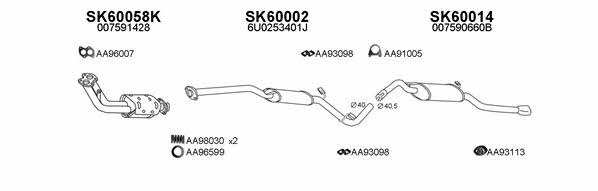  600014 Exhaust system 600014