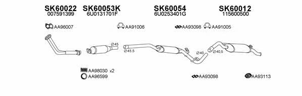  600015 Exhaust system 600015