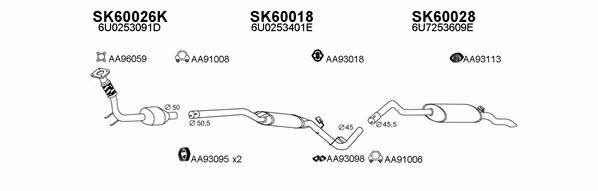  600024 Exhaust system 600024
