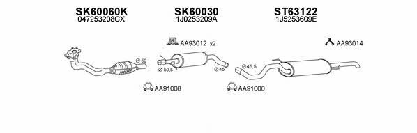 600025 Exhaust system 600025