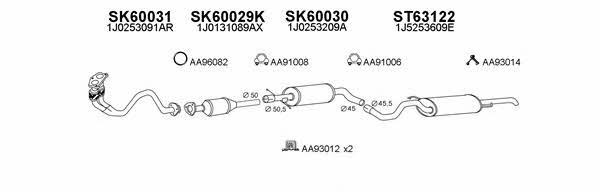  600026 Exhaust system 600026