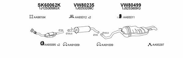  600030 Exhaust system 600030