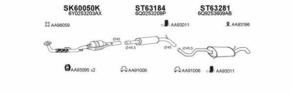  600035 Exhaust system 600035