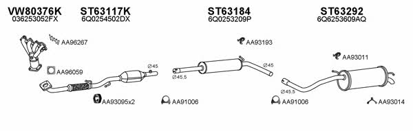  600048 Exhaust system 600048