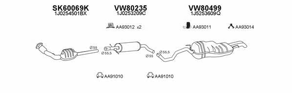 600056 Exhaust system 600056