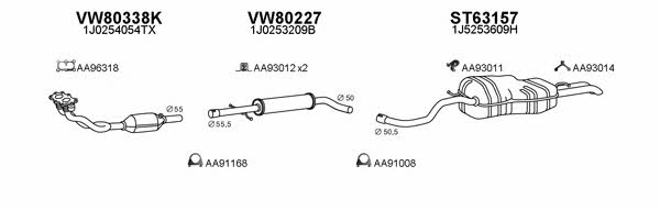  600059 Exhaust system 600059