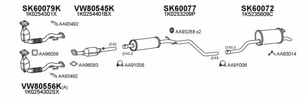  600072 Exhaust system 600072