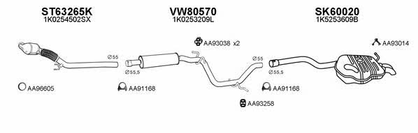  600094 Exhaust system 600094
