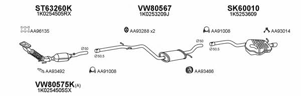  600100 Exhaust system 600100