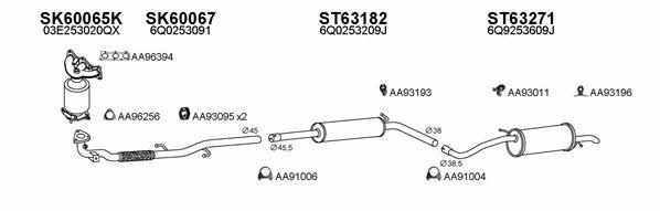  600105 Exhaust system 600105