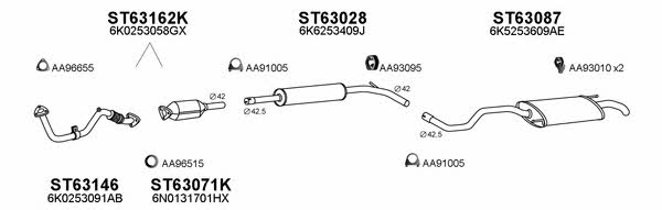  630015 Exhaust system 630015