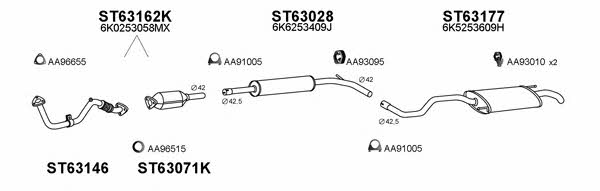  630020 Exhaust system 630020