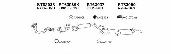 Veneporte 630022 Exhaust system 630022