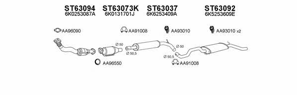  630028 Exhaust system 630028